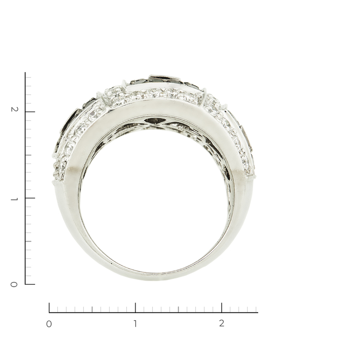 Кольцо из белого золота 750 пробы c 74 бриллиантами, Л 0615 7922 за 179000