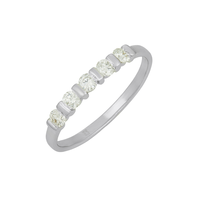 Кольцо из золота 585 пробы c бриллиантами