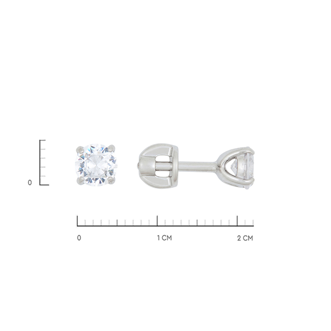Серьги из золота 585 пробы c фианитами, Л 3506 8200 за 14400