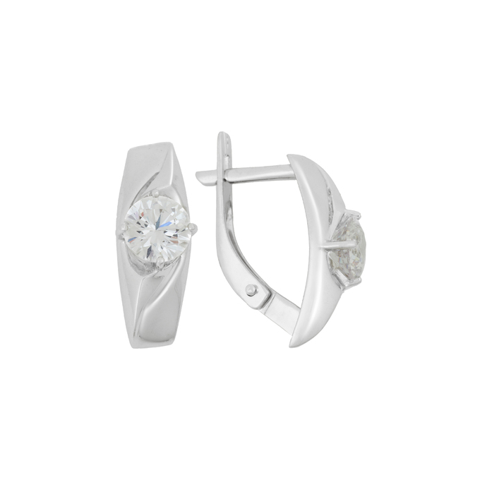 Серьги из золота 585 пробы c фианитами, Л 7303 0343 за 22080