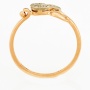 Кольцо из комбинированного золота 585 пробы c 7 бриллиантами Л41060120 фото 3