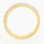 Кольцо из комбинированного золота 585 пробы c 9 бриллиантами Л18072780 фото 3