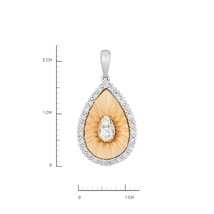 Подвеска из золота 585 пробы c бриллиантами, Л 0610 5238 за 36400
