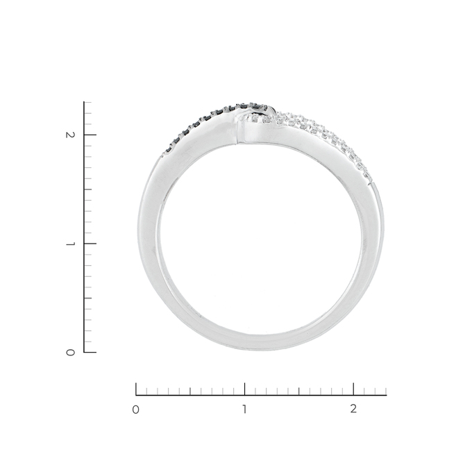 Кольцо из белого золота 750 пробы c 44 бриллиантами, Л 2809 3906 за 50750
