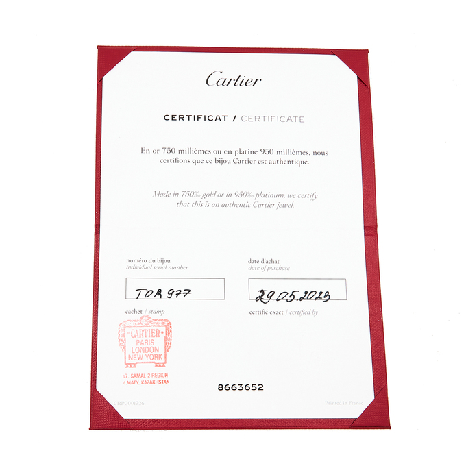 Кольцо Cartier Love, Л 2810 9884 за 210000