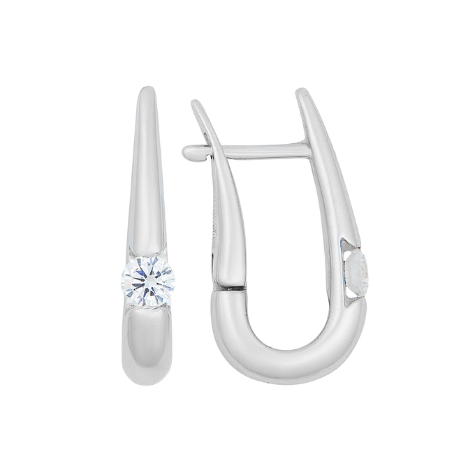 Серьги из золота 585 пробы c бриллиантами, К 0000 3184 за 136000
