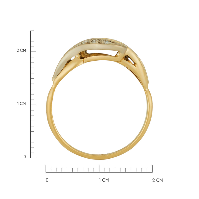 Кольцо из золота 750 пробы c бриллиантами, Л 6602 7528 за 54800