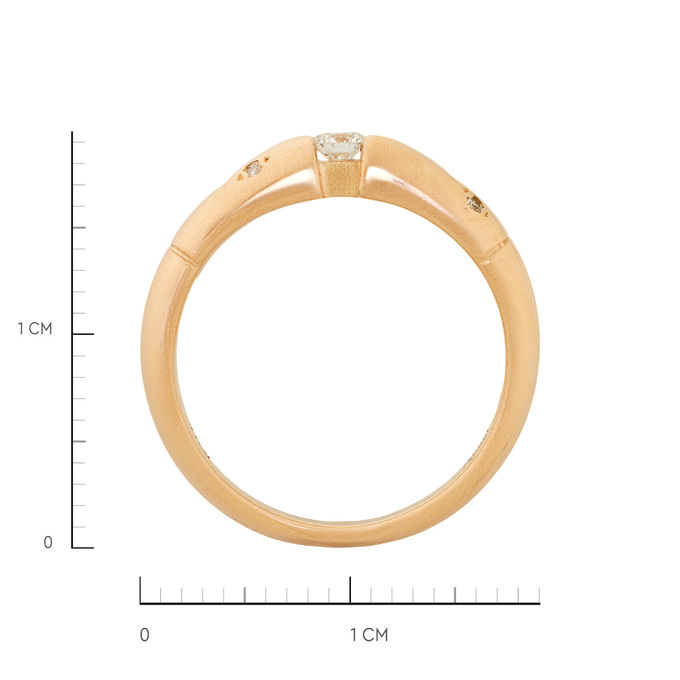 Кольцо из золота 585 пробы c бриллиантами, Л 2812 3676 за 52700