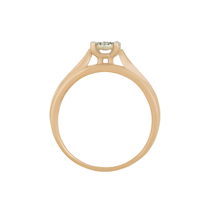 Кольцо из золота 585 пробы c бриллиантами, Л 4807 7356 за 28720