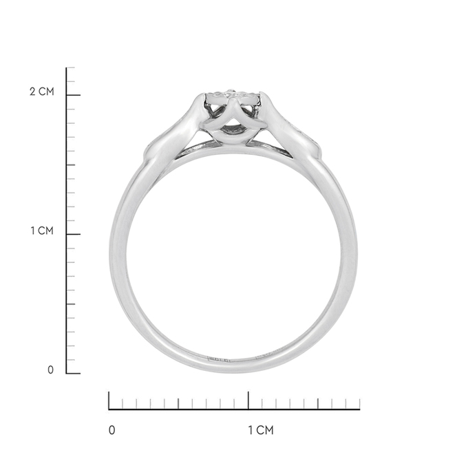Кольцо из золота 585 пробы c бриллиантами, Л 3309 6243 за 23600
