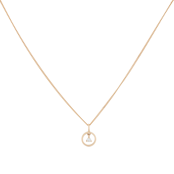 Колье из золота 585 пробы c бриллиантом, Л 4710 5924 за 27650