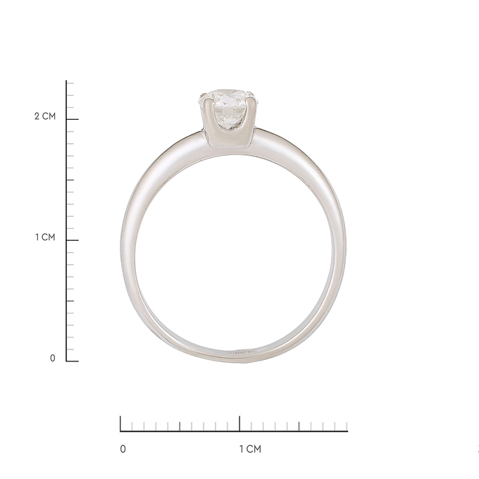 Кольцо из золота 585 пробы c бриллиантом, Л 2811 4001 за 110000