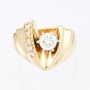 Кольцо из комбинированного золота 585 пробы c 6 бриллиантами Л63001401 фото 2