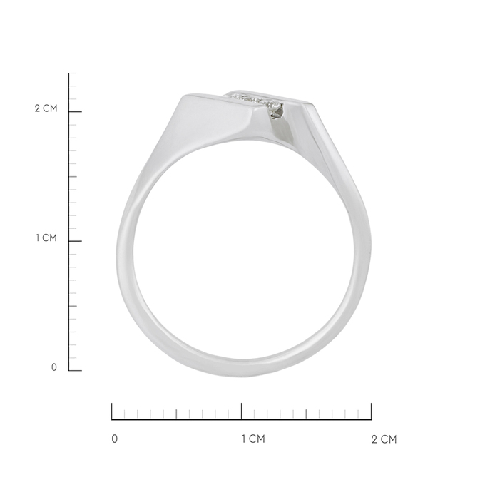 Кольцо из золота 585 пробы c бриллиантами