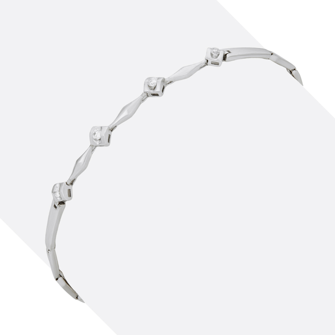 Браслет из золота 585 пробы c бриллиантами, Л 7502 8782 за 59200