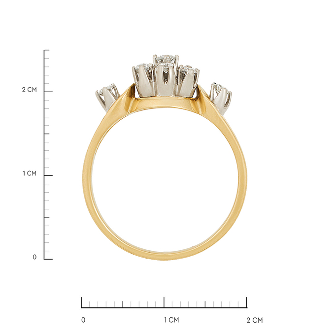 Кольцо из золота 750 пробы c бриллиантами, Л 3911 1787 за 83120