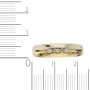 Кольцо из комбинированного золота 585 пробы c 3 бриллиантами 103353 фото 3
