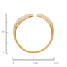 Кольцо из золота 585 пробы c фианитами