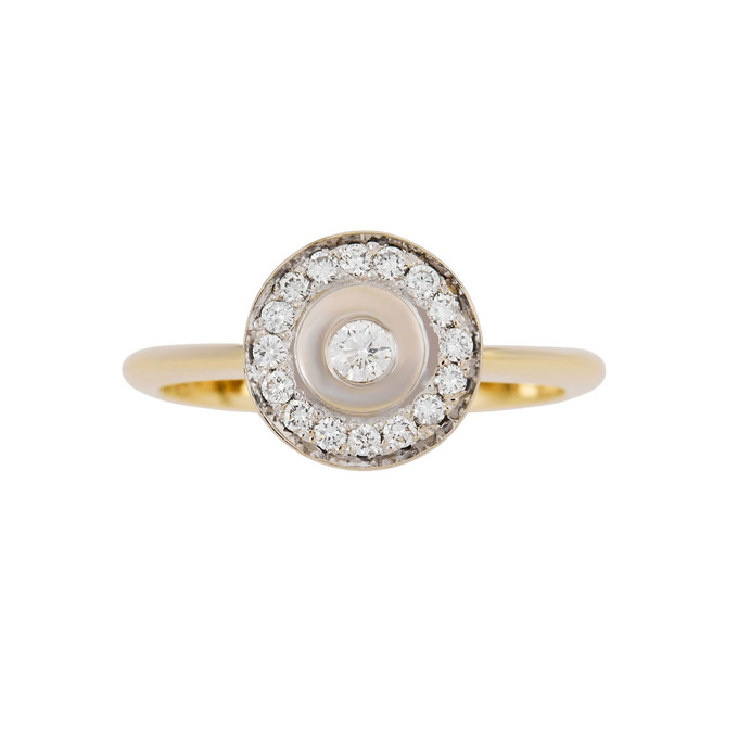 Кольцо из золота 585 пробы c бриллиантами, Л 2010 9394 за 64400