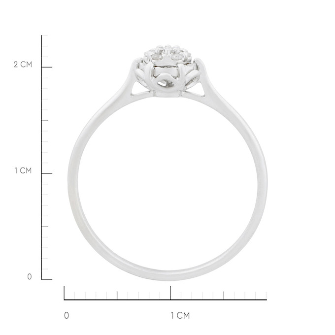Кольцо из золота 585 пробы c бриллиантами, Л 5207 1605 за 23600