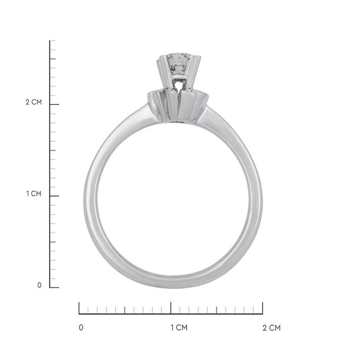 Кольцо из золота 750 пробы c бриллиантом, Л 5405 8918 за 83360