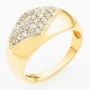 Кольцо из желтого золота 585 пробы c 25 бриллиантами Л23154012 фото 1