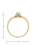 Кольцо из комбинированного золота 585 пробы c 1 бриллиантом Л24139681 фото 4