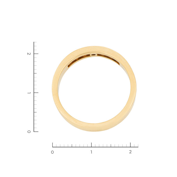 Кольцо из желтого золота 585 пробы c 7 бриллиантами, Л 3503 5525 за 67920