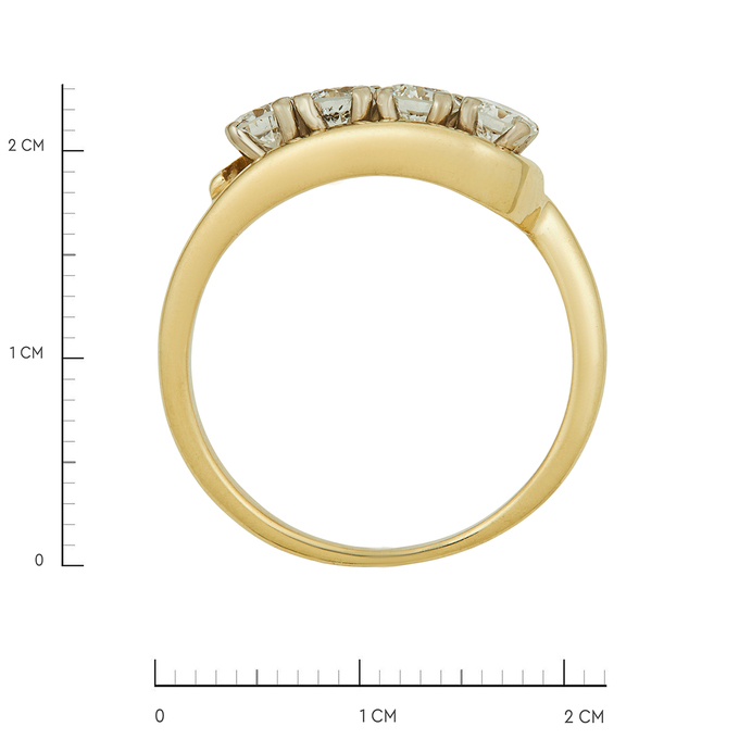 Кольцо из золота 750 пробы c бриллиантами, Л 1208 4421 за 149700