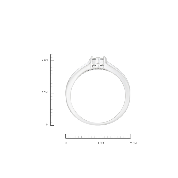 Кольцо из золота 585 пробы c бриллиантами, Л 2414 4377 за 50320