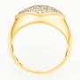Кольцо из желтого золота 585 пробы c 25 бриллиантами Л23154012 фото 3