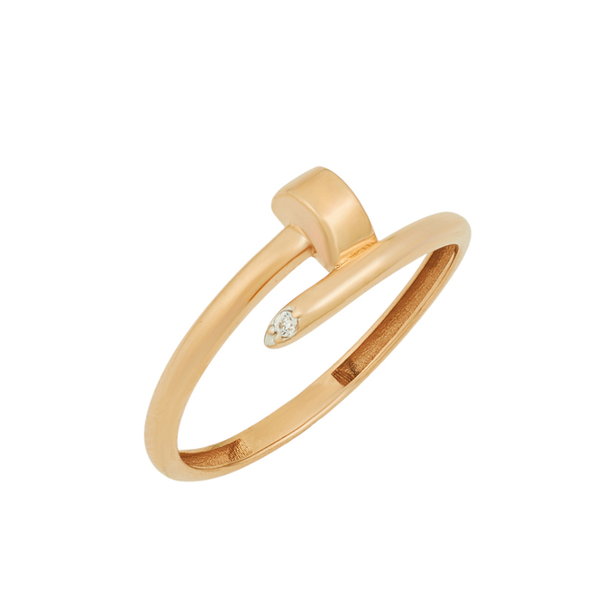 Кольцо из золота 585 пробы c фианитом, Л 3911 5202 за 11550