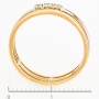 Кольцо из комбинированного золота 585 пробы c 3 бриллиантами Л73015796 фото 3