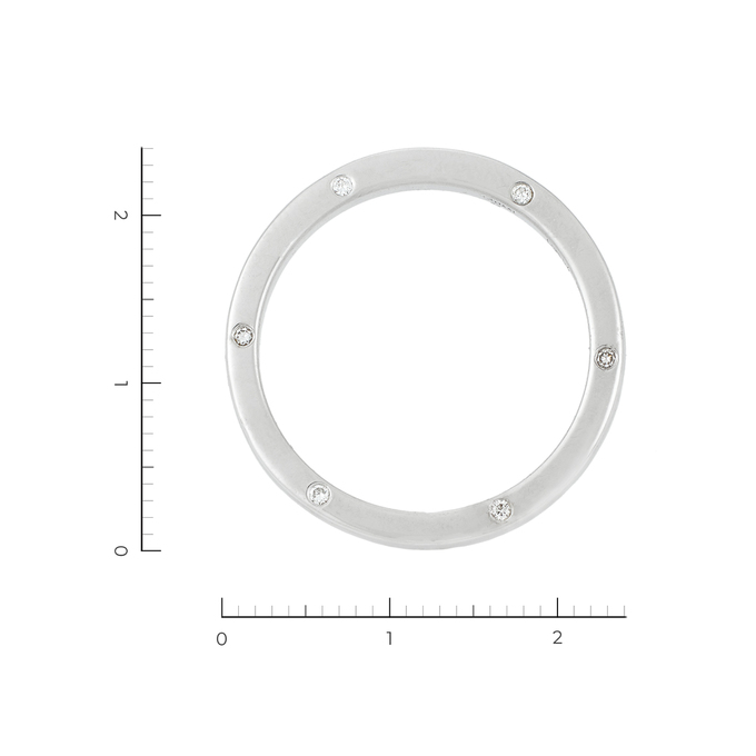 Кольцо из белого золота 585 пробы c 12 бриллиантами, Л 1615 0341 за 50800