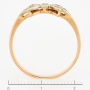 Кольцо из комбинированного золота 583 пробы c 7 бриллиантами Л35058318 фото 4