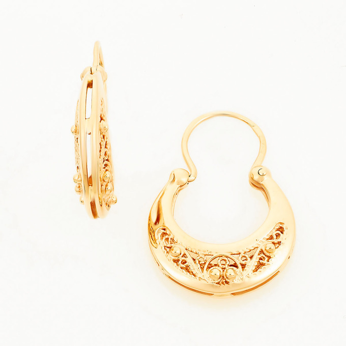 Серьги из красного золота 585 пробы