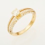 Кольцо из желтого золота 750 пробы c 93 бриллиантами Л60011712 фото 1