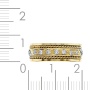 Кольцо из комбинированного золота 585 пробы c 7 бриллиантами 091971 фото 3
