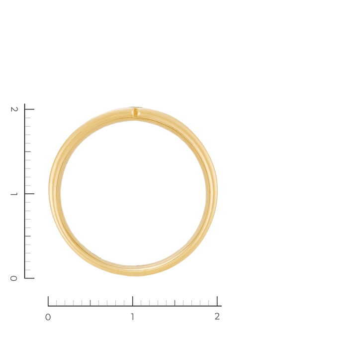 Кольцо из золота 585 пробы c 1 бриллиантом