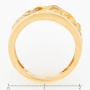 Кольцо из желтого золота 750 пробы c 7 бриллиантами Л28067671 фото 4