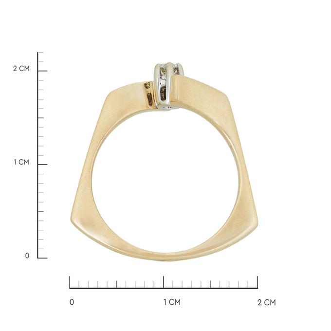 Кольцо из золота 585 пробы c 1 бриллиантом, Л 2212 2121 за 33520