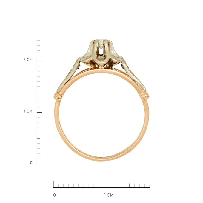 Кольцо из золота 585 пробы c бриллиантами, Л 2810 8971 за 52400