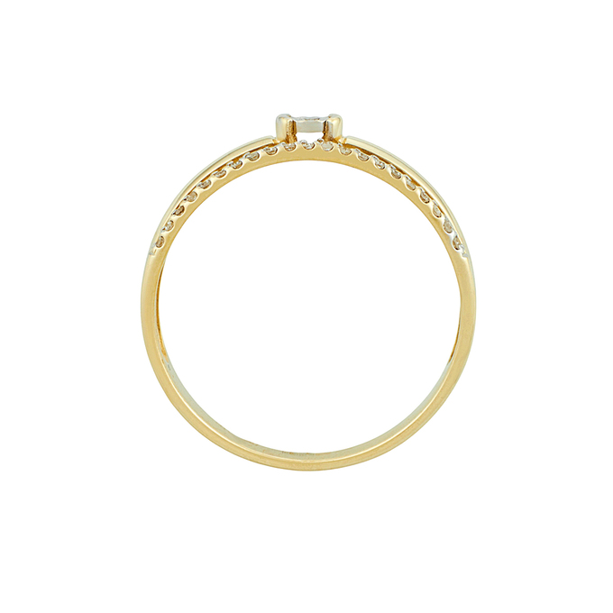 Кольцо из золота 585 пробы c бриллиантами, Л 4508 3555 за 27600