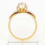 Кольцо из комбинированного золота 750 пробы c 3 бриллиантами Л06139821 фото 4