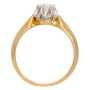 Кольцо из комбинированного золота 750 пробы c 1 бриллиантом 012657 фото 2