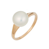 Кольцо из золота 585 пробы c культивированным жемчугом