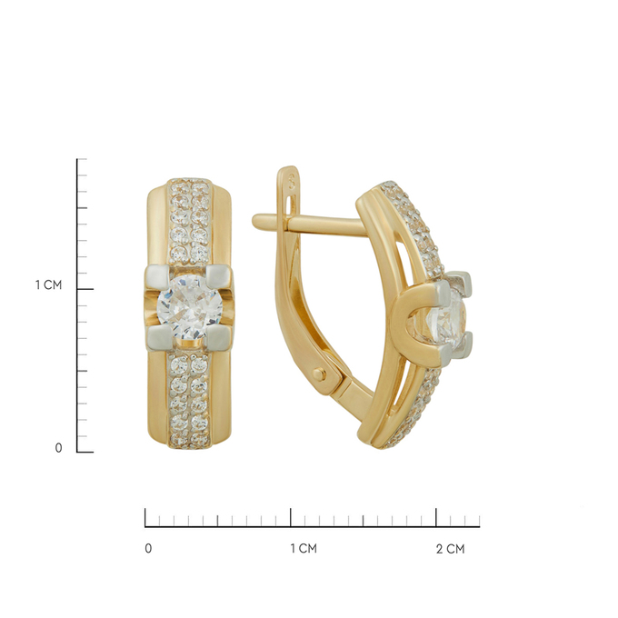 Серьги из золота 585 пробы c фианитами, К 0000 5661 за 44500