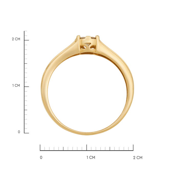 Кольцо из золота 585 пробы c бриллиантами, Л 5206 7976 за 42320
