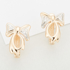 Серьги из золота 585 пробы c фианитами