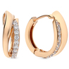 Серьги из золота 585 пробы c фианитами